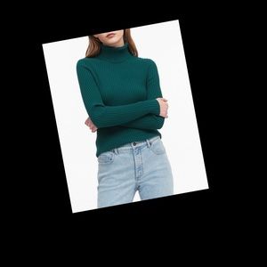 George-black Rubbed turtleneck sweater